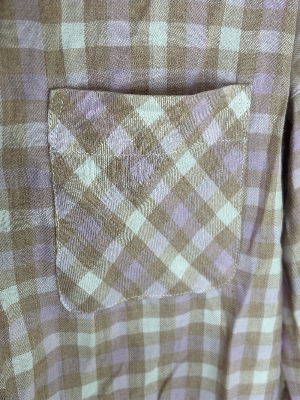 NWT J. JILL Plaid Brushed-Twill Button Front Shirt Size Small - Picture 9 of 16